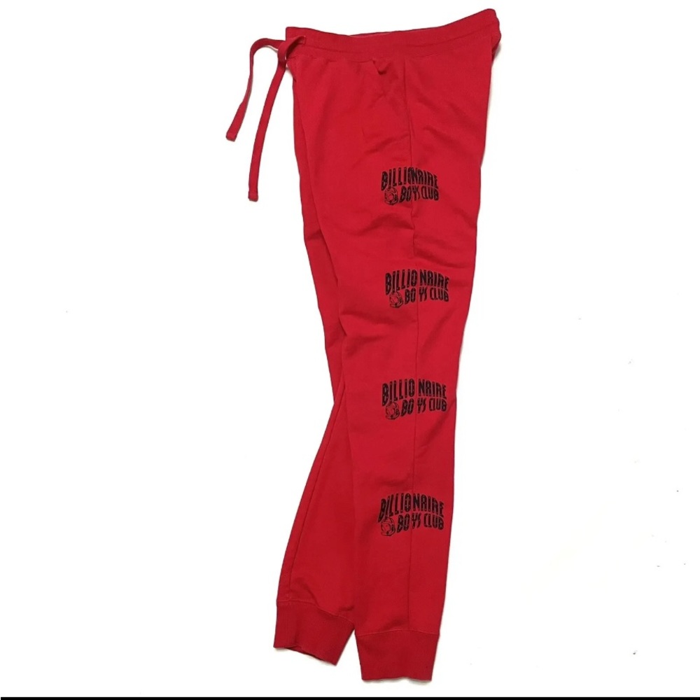 Billionaires boys club joggers black and red